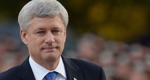 Stephen Harper in the rearview mirror